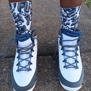 Jordan 9 Flint Grey Socks To Match